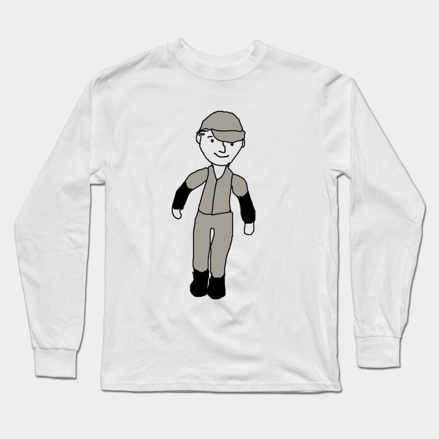 Baseball Player Long Sleeve T-Shirt by BKMuir